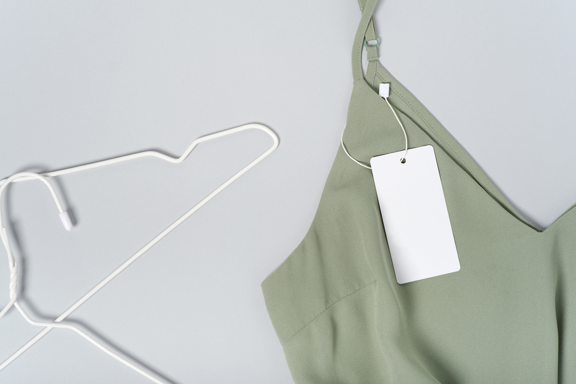 White Clothing Tag Mockup Template